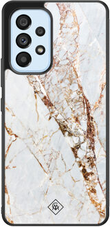 Casimoda Samsung Galaxy A33 hoesje - Marmer goud Goudkleurig