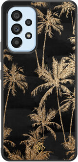 Casimoda Samsung Galaxy A33 hoesje - Palmbomen Bruin/beige