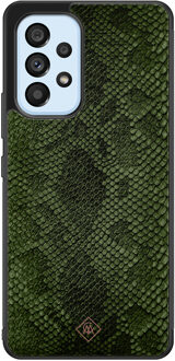 Casimoda Samsung Galaxy A33 hoesje - Snake mix Groen