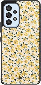 Casimoda Samsung Galaxy A33 hoesje - Yellow garden Geel