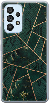 Casimoda Samsung Galaxy A33 siliconen hoesje - Abstract groen