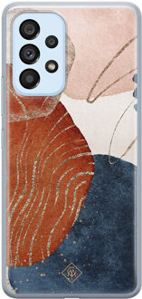 Casimoda Samsung Galaxy A33 siliconen hoesje - Abstract terracotta Multi