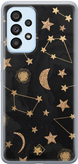 Casimoda Samsung Galaxy A33 siliconen hoesje - Counting the stars Zwart