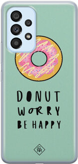 Casimoda Samsung Galaxy A33 siliconen hoesje - Donut worry Mint