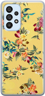 Casimoda Samsung Galaxy A33 siliconen hoesje - Floral days Geel