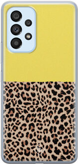 Casimoda Samsung Galaxy A33 siliconen hoesje - Luipaard geel