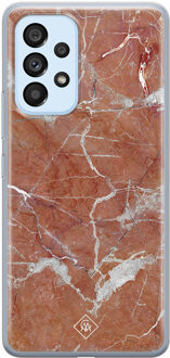 Casimoda Samsung Galaxy A33 siliconen hoesje - Marble sunkissed Rood