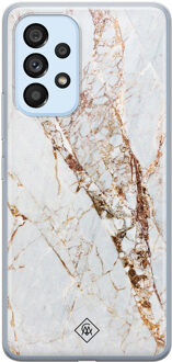 Casimoda Samsung Galaxy A33 siliconen hoesje - Marmer goud Geel