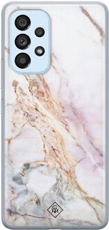 Casimoda Samsung Galaxy A33 siliconen hoesje - Parelmoer marmer Multi