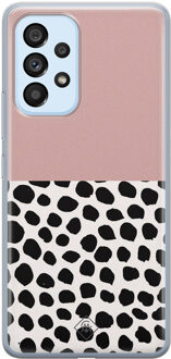 Casimoda Samsung Galaxy A33 siliconen hoesje - Pink dots Roze