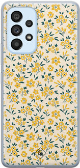 Casimoda Samsung Galaxy A33 siliconen hoesje - Yellow garden Goudkleurig