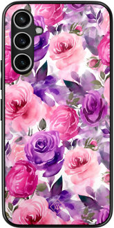Casimoda Samsung Galaxy A34 hoesje - Rosy blooms Roze