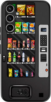 Casimoda Samsung Galaxy A34 hoesje - Snoepautomaat Zwart, Multi