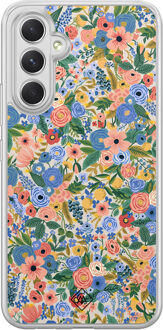 Casimoda Samsung Galaxy A34 hybride hoesje - Blue gardens Blauw