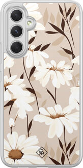 Casimoda Samsung Galaxy A34 hybride hoesje - In bloom Bruin/beige