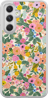 Casimoda Samsung Galaxy A34 hybride hoesje - Pink gardens Roze