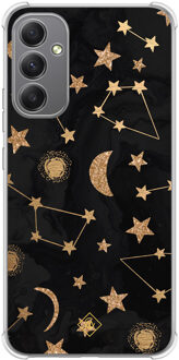 Casimoda Samsung Galaxy A34 shockproof hoesje - Counting the stars Bruin/beige