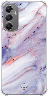 Casimoda Samsung Galaxy A34 shockproof hoesje - Marmer paars