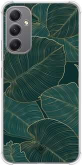 Casimoda Samsung Galaxy A34 shockproof hoesje - Monstera leaves Groen