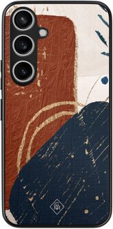 Casimoda Samsung Galaxy A35 hoesje - Abstract terracotta Multi