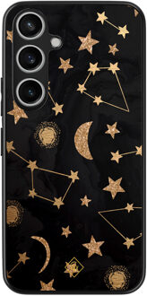 Casimoda Samsung Galaxy A35 hoesje - Counting the stars Goudkleurig