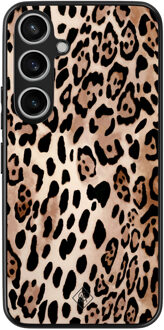 Casimoda Samsung Galaxy A35 hoesje - Golden wildcat Zwart