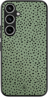Casimoda Samsung Galaxy A35 hoesje - Green confetti Groen