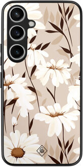 Casimoda Samsung Galaxy A35 hoesje - In bloom Bruin/beige