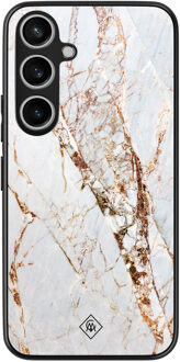 Casimoda Samsung Galaxy A35 hoesje - Marmer goud Goudkleurig