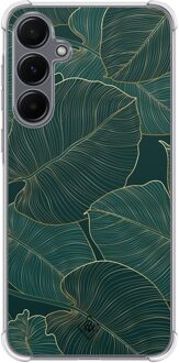 Casimoda Samsung Galaxy A35 shockproof hoesje - Monstera leaves Groen