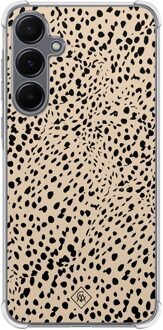 Casimoda Samsung Galaxy A35 shockproof hoesje - Spot on Bruin/beige