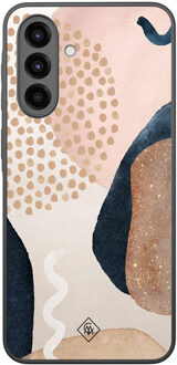 Casimoda Samsung Galaxy A36 hoesje - Abstract dots Bruin/beige