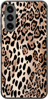 Casimoda Samsung Galaxy A36 hoesje - Golden wildcat Zwart