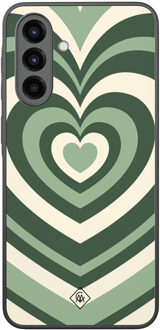Casimoda Samsung Galaxy A36 hoesje - Hart swirl groen