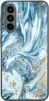 Casimoda Samsung Galaxy A36 hoesje - Marble sea Blauw