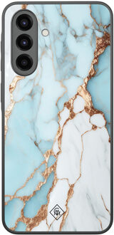 Casimoda Samsung Galaxy A36 hoesje - Marmer lichtblauw