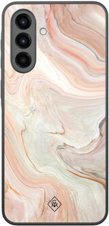 Casimoda Samsung Galaxy A36 hoesje - Marmer waves Bruin/beige