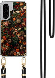 Casimoda Samsung Galaxy A36 hoesje met zwart koord - Exotic garden Multi