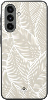 Casimoda Samsung Galaxy A36 hoesje - Palmy leaves beige Bruin/beige