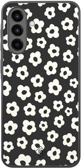 Casimoda Samsung Galaxy A36 hoesje - Retro bloempjes Zwart