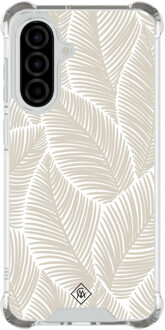 Casimoda Samsung Galaxy A36 shockproof hoesje - Palmy leaves beige Bruin/beige