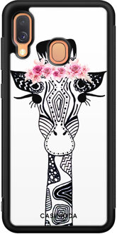 Casimoda Samsung Galaxy A40 hoesje - Giraffe Wit