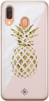 Casimoda Samsung Galaxy A40 siliconen hoesje - Ananas Roze