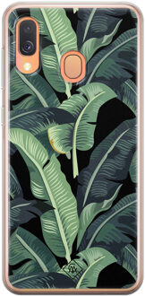 Casimoda Samsung Galaxy A40 siliconen hoesje - Bali vibe Groen