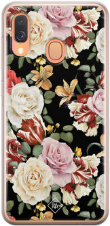 Casimoda Samsung Galaxy A40 siliconen hoesje - Flowerpower Multi
