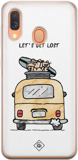 Casimoda Samsung Galaxy A40 siliconen hoesje - Let's get lost Multi