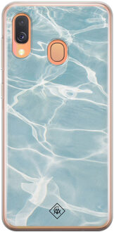 Casimoda Samsung Galaxy A40 siliconen hoesje - Oceaan Blauw