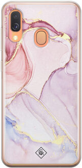 Casimoda Samsung Galaxy A40 siliconen hoesje - Purple sky Paars