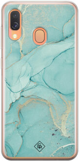 Casimoda Samsung Galaxy A40 siliconen hoesje - Touch of mint
