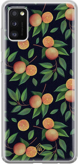 Casimoda Samsung Galaxy A41 siliconen hoesje - Orange lemonade Multi